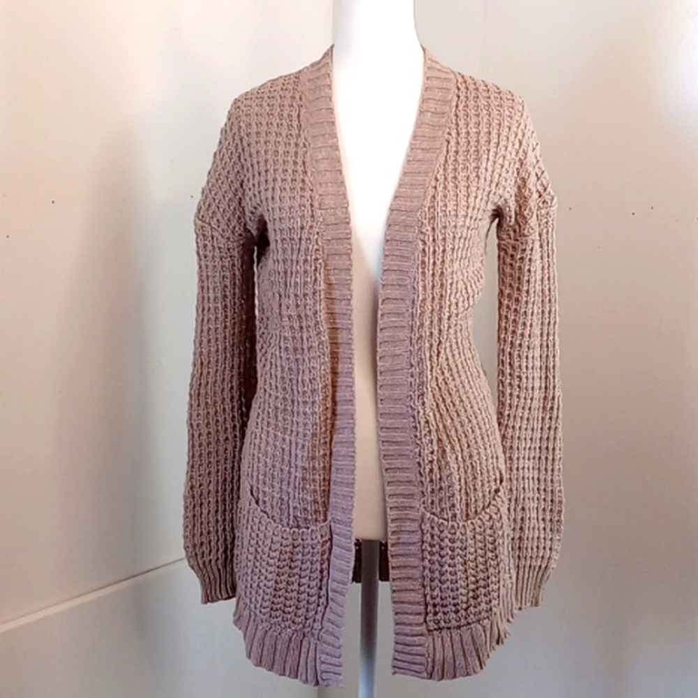 Express Women's Knit Cardigan Size XS Brown Tan Color